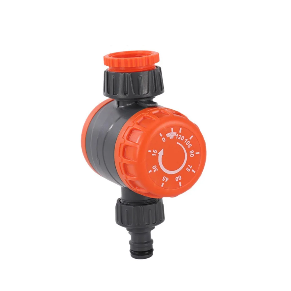 Mechanical irrigation timer automatic watering controller with 360 degree rotating connector for easy garden hose installation
