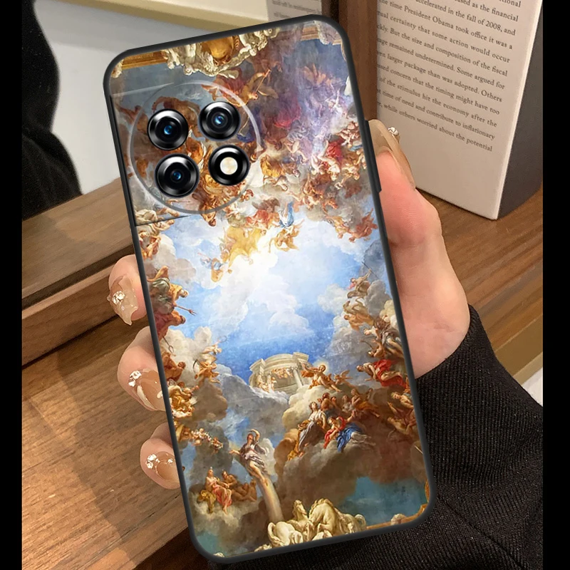 حافظة مجمعة للرسم الشهير من عصر النهضة لهاتف OnePlus Nord 5 CE 2 3 4 Lite N20 N30 OnePlus 13R 12R 8T 10T 13T 10 11 12 13 #4