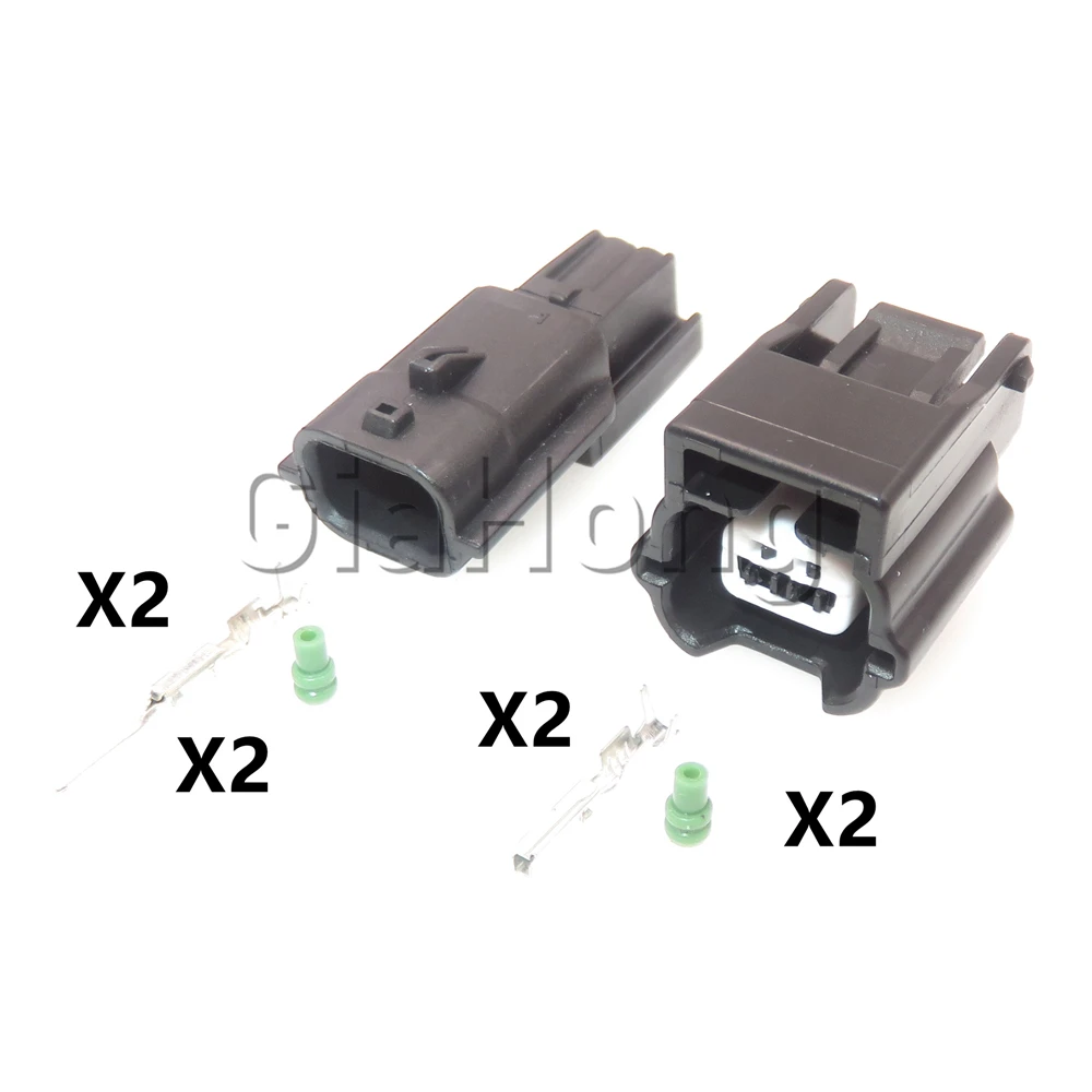 1 Set 2 Ways AC Assembly Car ABS Sensor Sealed Plug For Nissan 90980-38851 7282-8851-30 7283-8851-30 Automobile Cable Connector