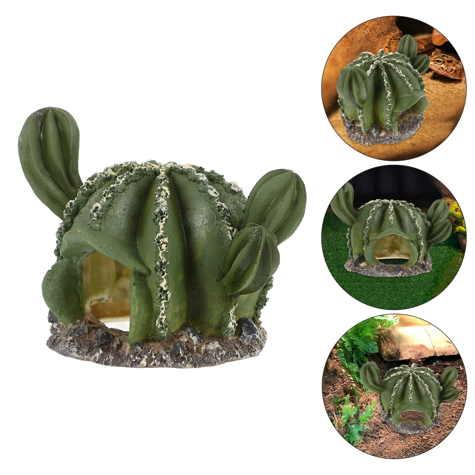 Climbing Pet Cave Landscaping Fish Hideout Shelter Chameleon Decoration Cactus Tortoise Reptile Accessories Tank