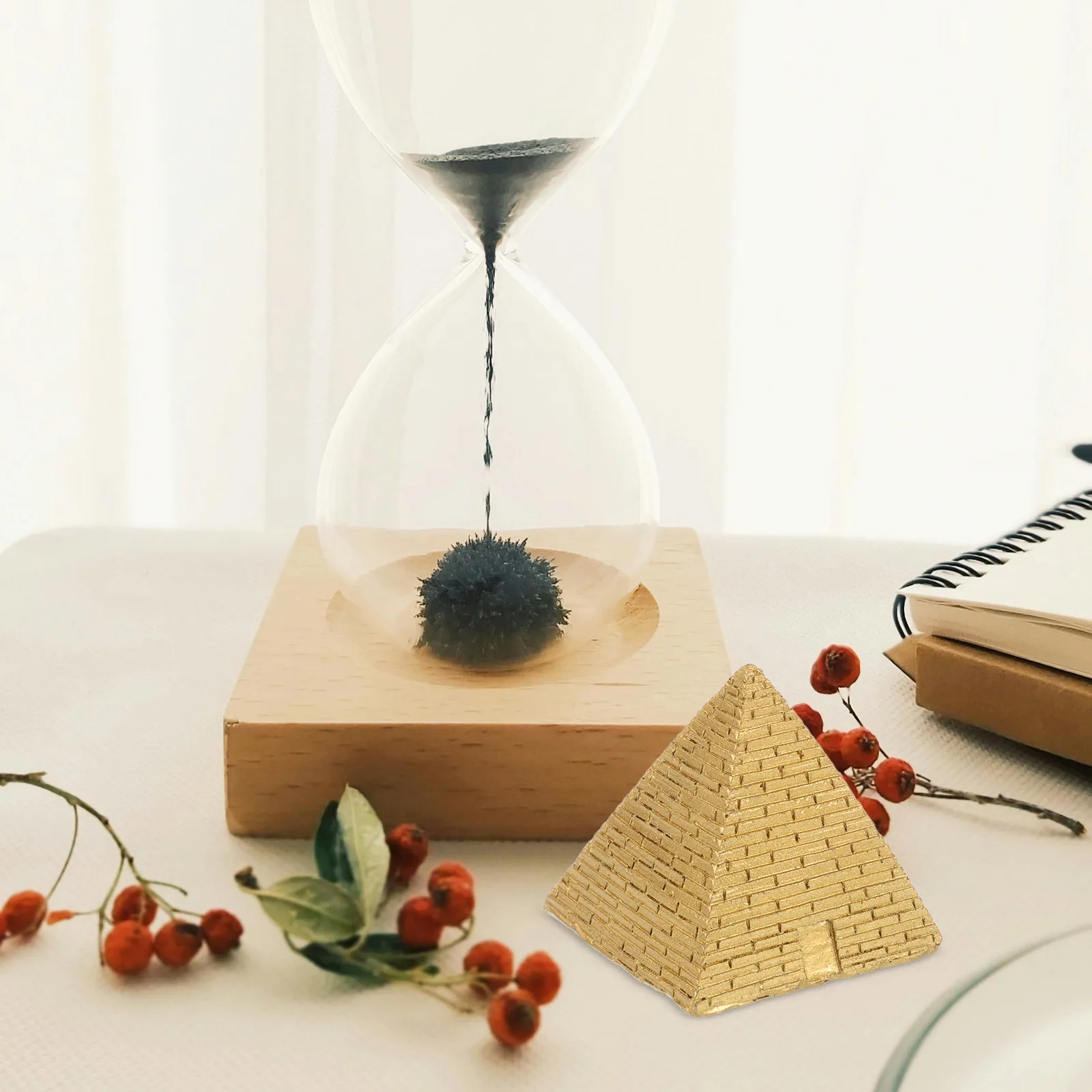 

Egyptian Pyramid Resin Sculpture Miniature Ancient Pyramid Statue Home Office Desk Decor Creative Craft Souvenir Ornament