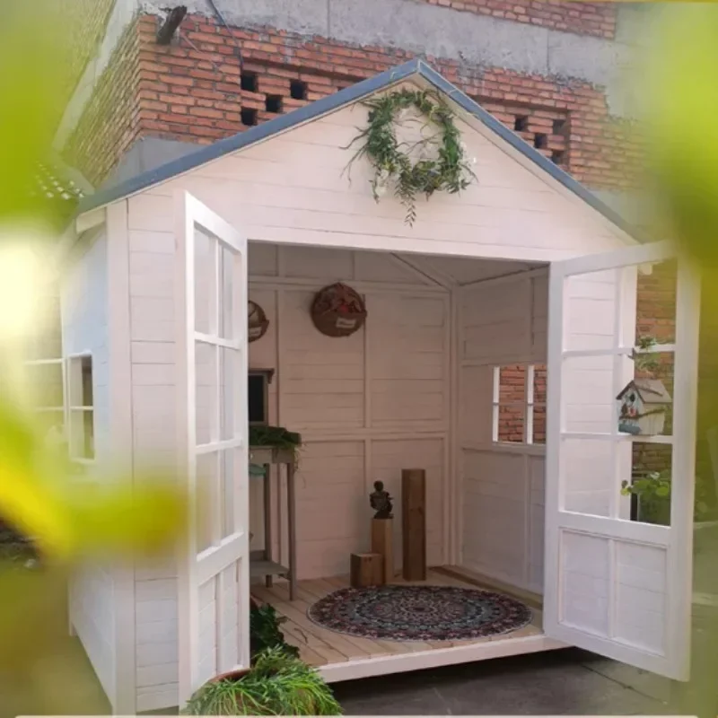 Customized outdoor anti-corrosion wooden courtyard assembly garden cabin, mobile cabin, home stay pavilion, cabin