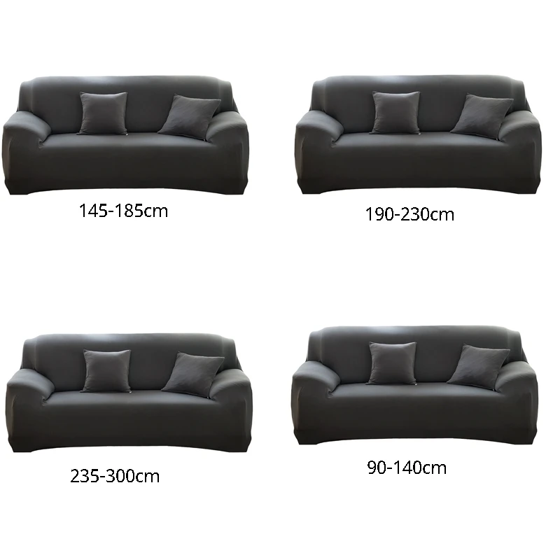 

AT35 Sofa Cover For Corner Sofa L-Shaped Sectional Sofa Elastic Gray Pet Friendly Slipcover For Armrest