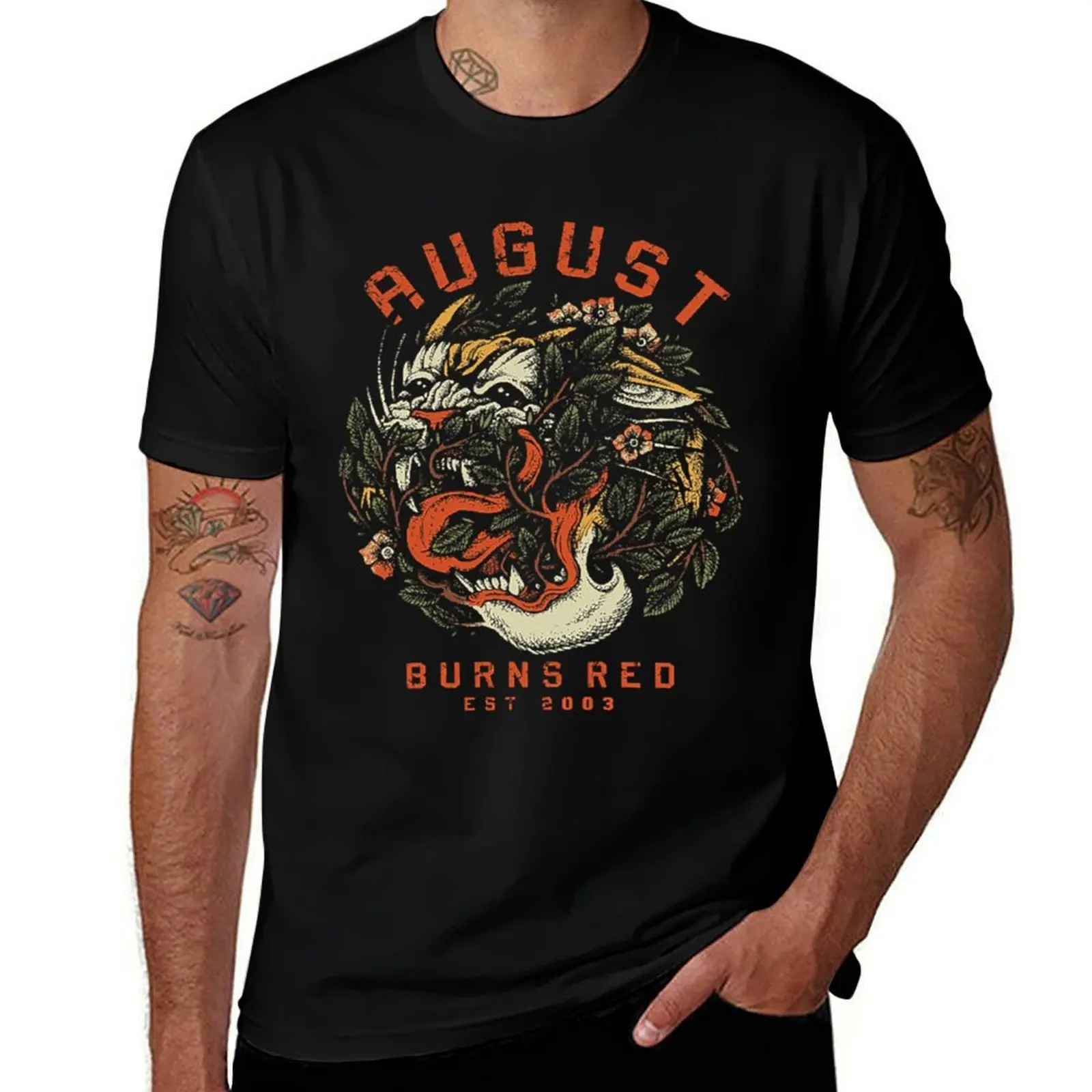 

August Burns Red T-Shirt t shirt for man 100 percent cotton t shirt man cotton anime t shirts oversize T-shirt