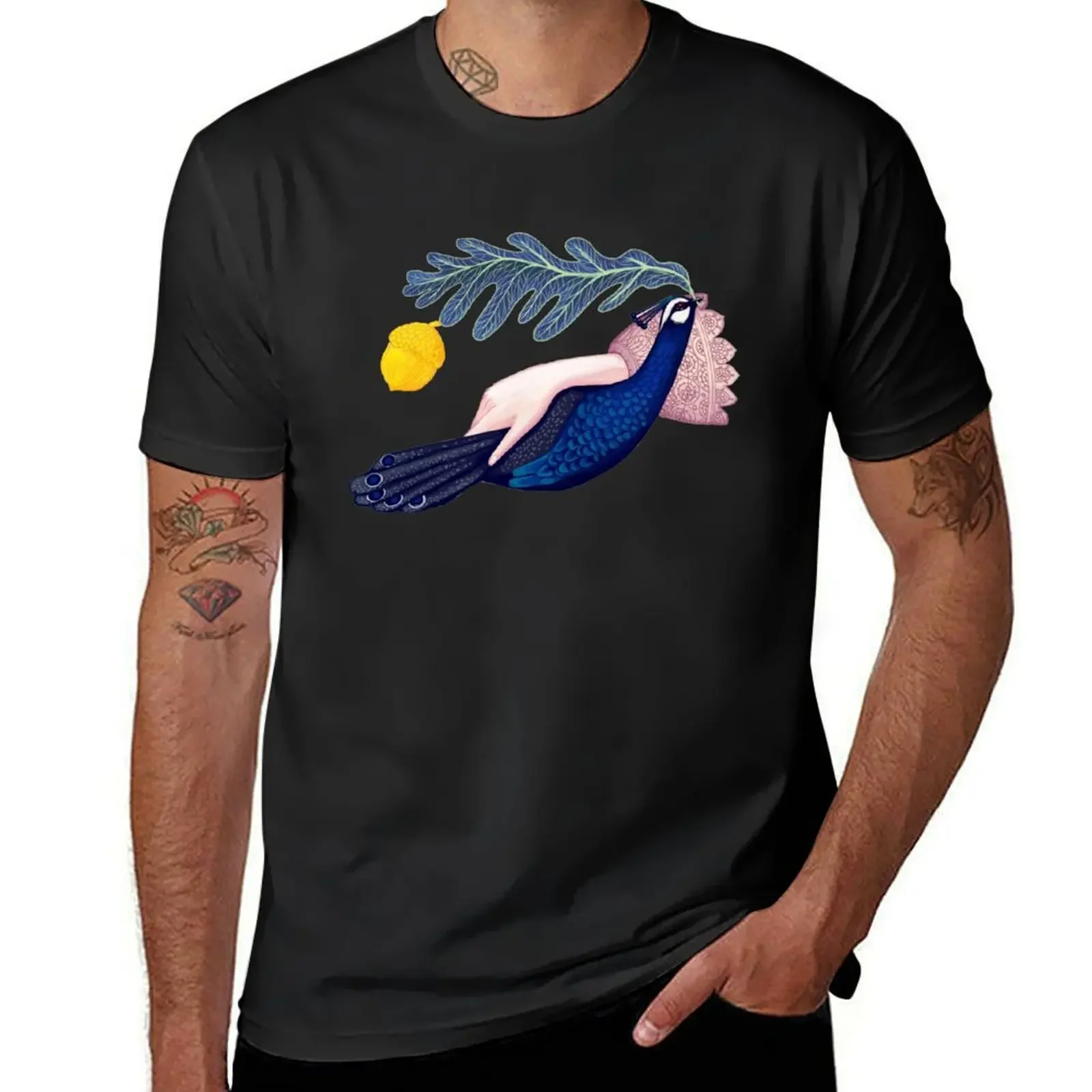 Peacock T-Shirt graphic tee shirt cute tops plus size clothes funny t shirts for men