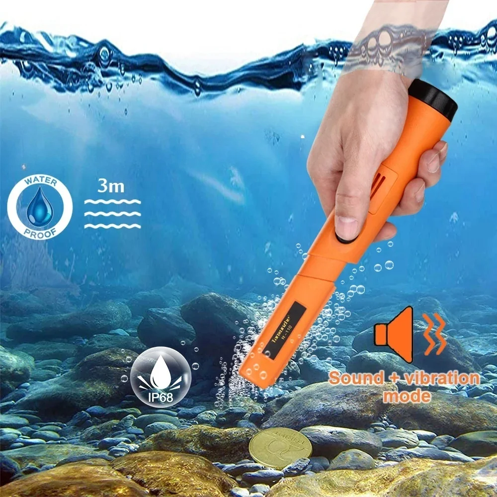 3m Underwater Metal Detector TC-110 Pinpoint GP-pointer Hand Held Metal Detector Positioning Rod Detector IP68 waterproof