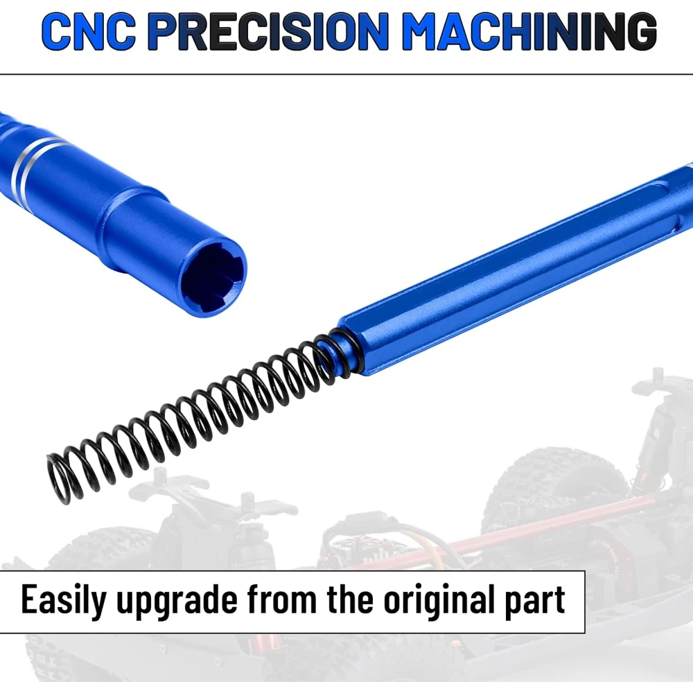 Aluminum Alloy Center Slider Driveshaft Set for Arrma 1/8 Mojave 4X4 4S BLX Drive Shaft Upgrades Parts #ARA311170