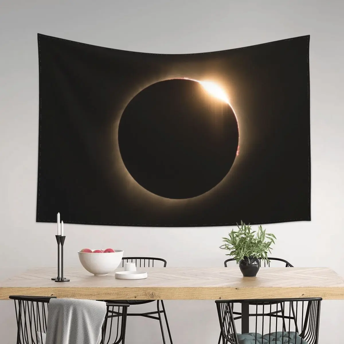

2017 Solar Eclipse - Diamond Ring Tapestry Room Decorations Aesthetics Aesthetics For Room Cute Room Things Tapestry