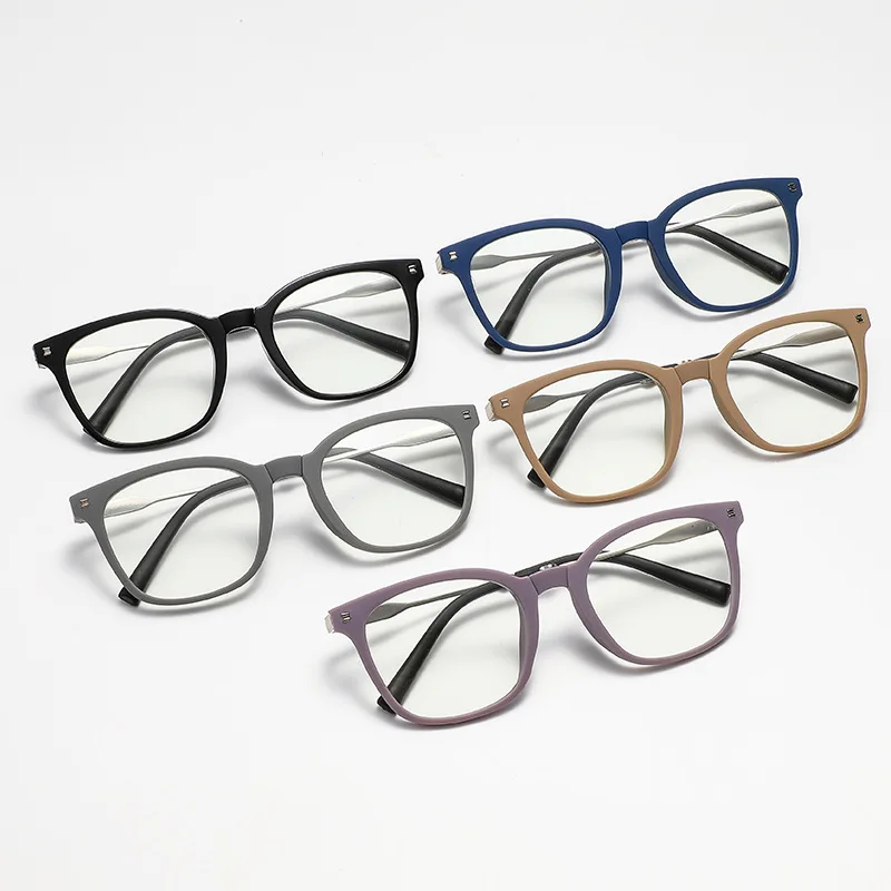 Korean version of the box glasses men and women middle-aged and elderly portable folding reading glasses