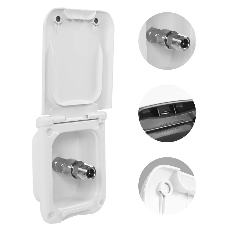 Leakproof High-Pressure Water Outlet Faucet – External Fill Port for Motorhome, Caravan & Camper Fresh Water Tanks