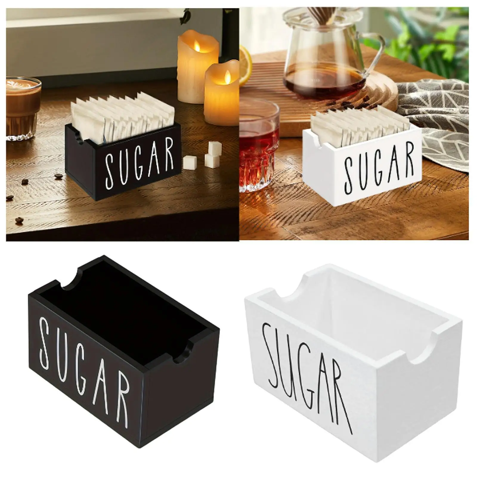 Sugar Packet Holder Versatile Display Sugar Caddies for Kitchen Table Home