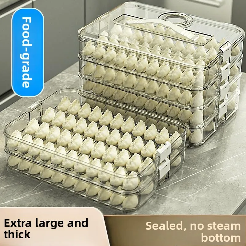 kitchen-refrigerator-grade-food-preservation-box-multi-layer-sealed-dumplings-storage-container-picnic-lunch-box