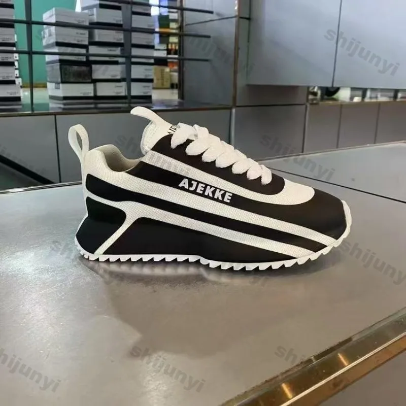 

LiveDay Men's Summer Platform Casual Shoes Breathable Comfortable Lace-Up Height Increasing Fashion Non-Slip Chunky Sneakers