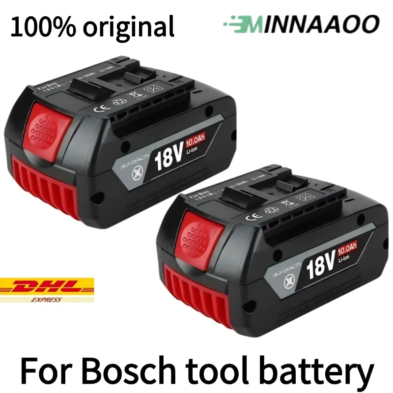 

100% Original 18V 10ah Rechargeable Lithium Ion Battery for Bosch 18V 10.0A Backup Battery Portable Replacement BAT609