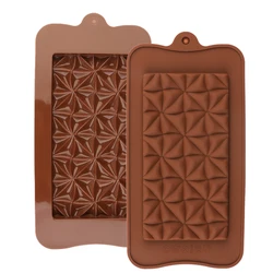 Rhombus Chocolate Bar Mold Candy Silicone Mould Baking Tool