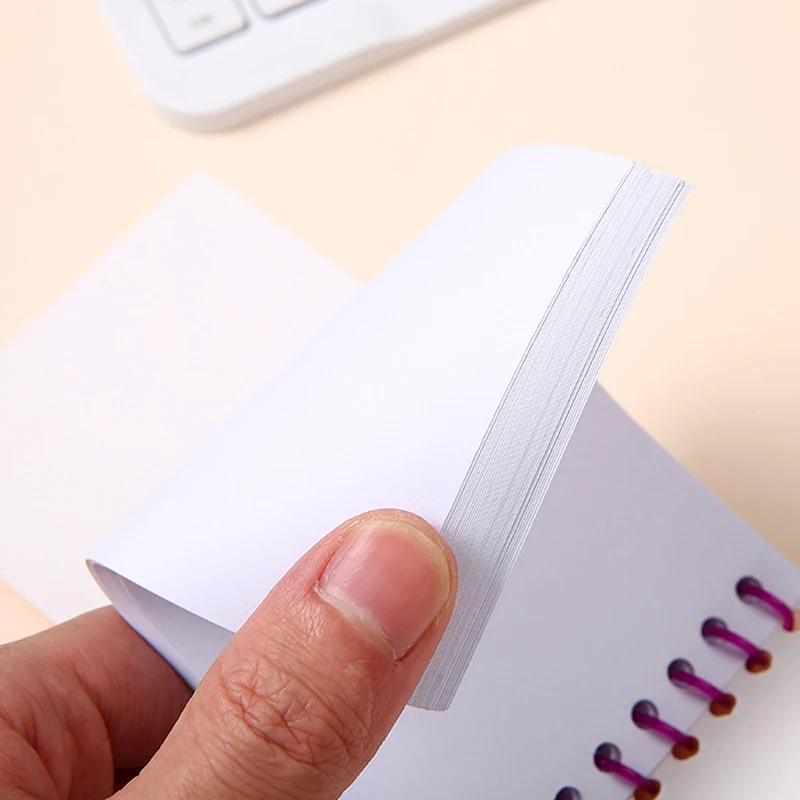 1PC Color Printed Pattern Notebook Portable Coil Empty Page Hand Account Notepad School Office Student Notebook Planner Supplies