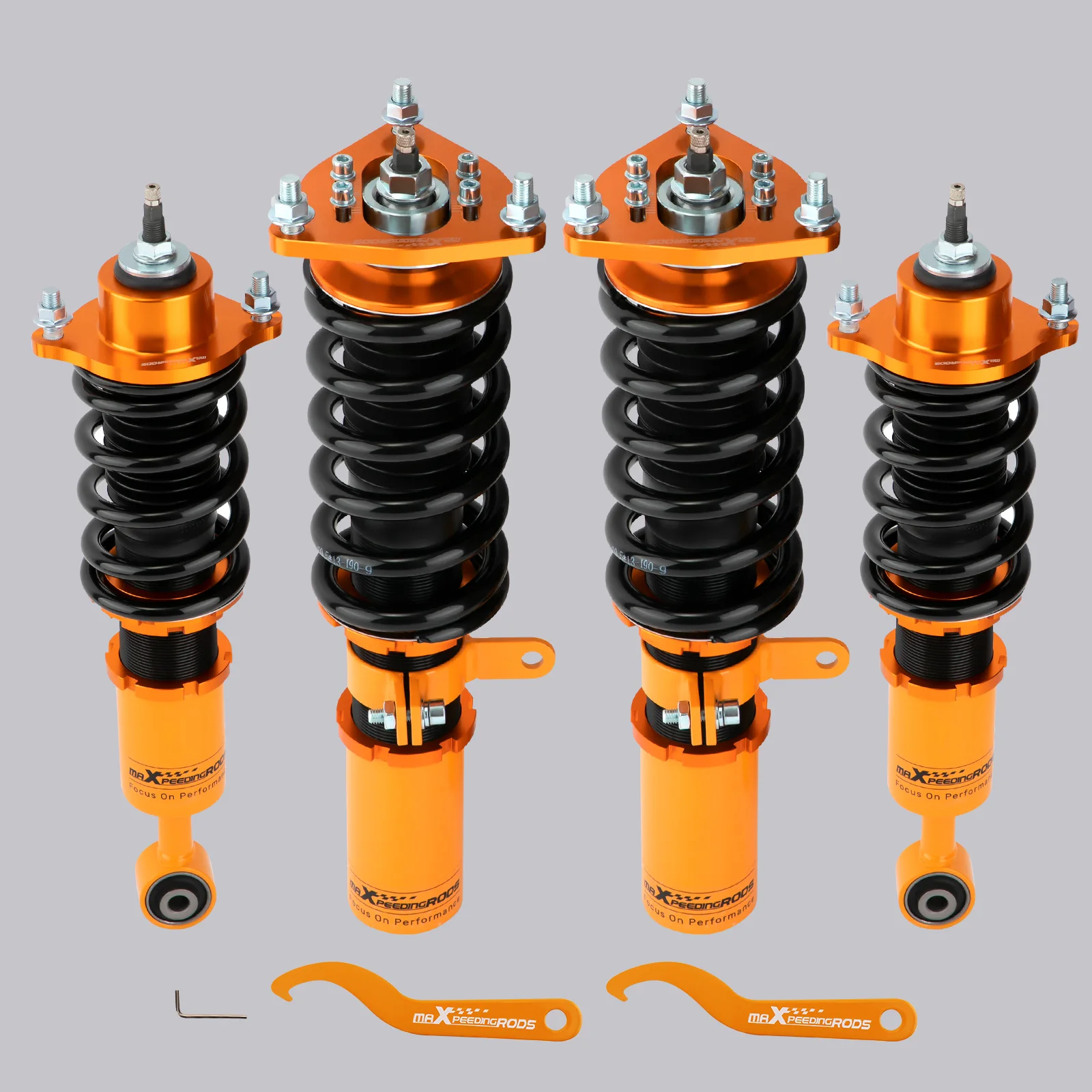 MaXpeedingrods 24-way Damper Adjustable Coilovers Lowering Kit For Mitsubishi Lancer 08-16 Suspension Shock Absorber Struts