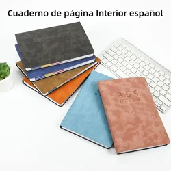 2025 Spain Agenda Protects Notebook Smart 365 Day Soft Leather Timetable Notepad, Spanish Planner Efficiency Notebooks Journals