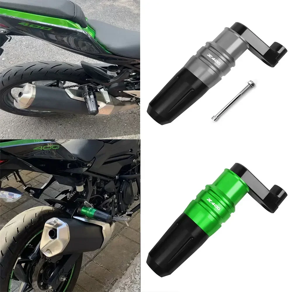 

For Kawasaki Ninja 400 Z400 Anti Crash Caps Exhaust Sliders Drop Protection Frame Slider Bumper Accessories CNC Aluminum