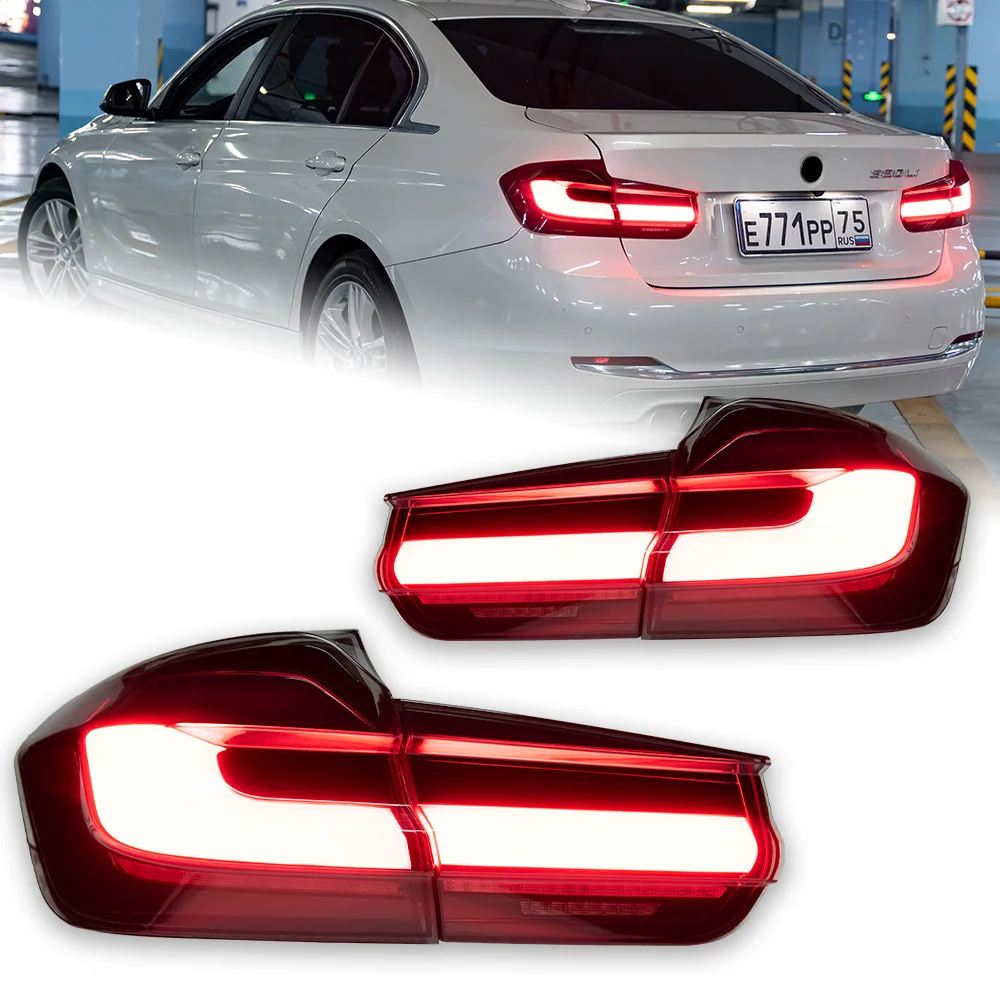 AKD Tail lights Styling Tail light for F30 F80 M3 2013-2018 type tail light LED DRL Running signal Brake Back Parking lighthouse