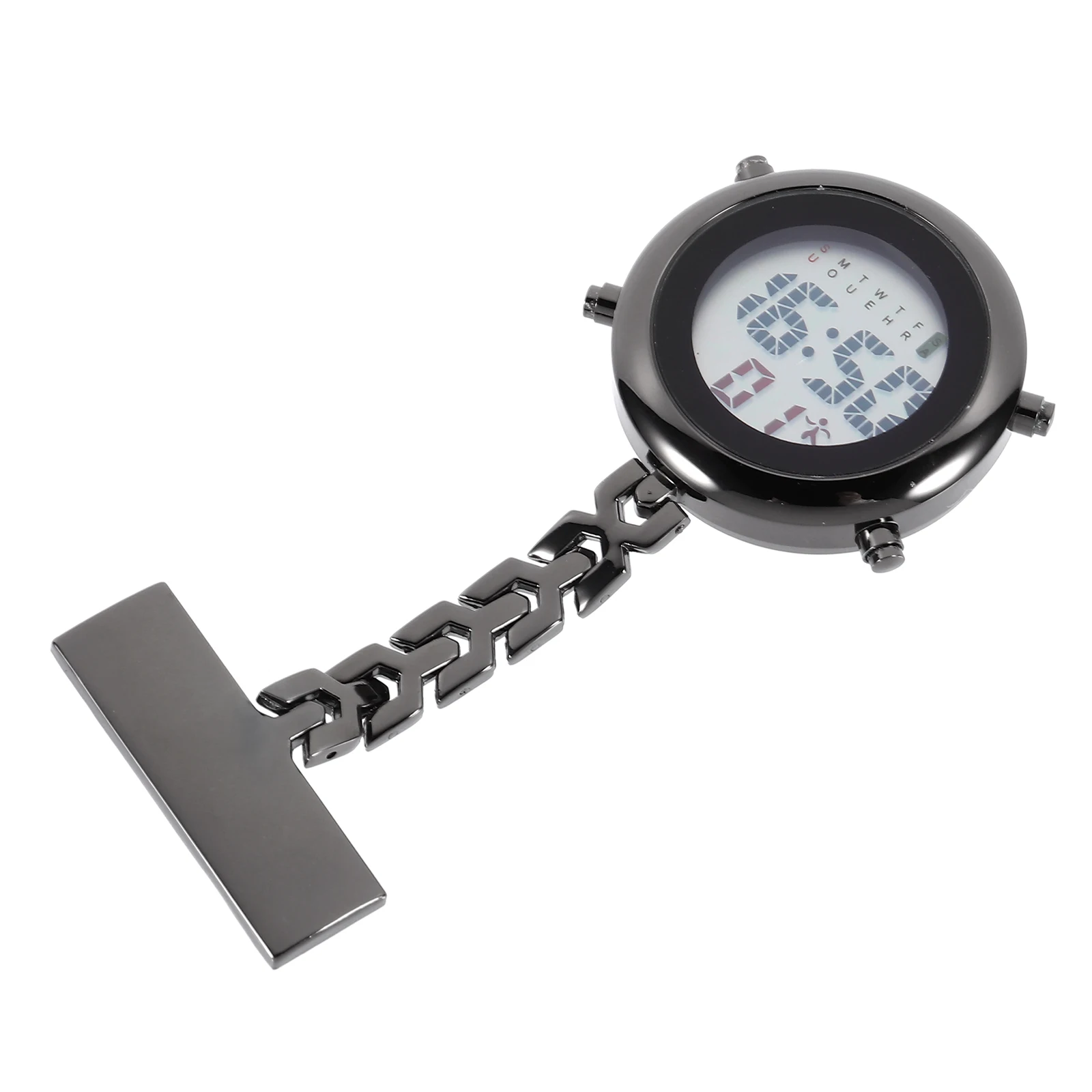 

Digital Chest Watch Nurse Quartz Alloy Fob Electronic Lapel Pin Gift Watches for Nurses Doctors Practical Work