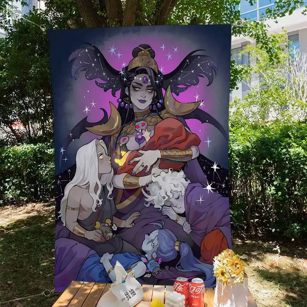 أنيمي H-Hades راية الفن الطباعة اليابانية جدار العلم أنيمي الجدار الشنق ديكور المنزل