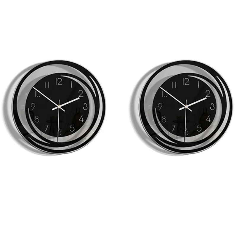 MOPHE-2X Creative Home Living Room Decoration Acrylic Wall Clock Explosion Models Minimalist Nordic Style Transparent Clock