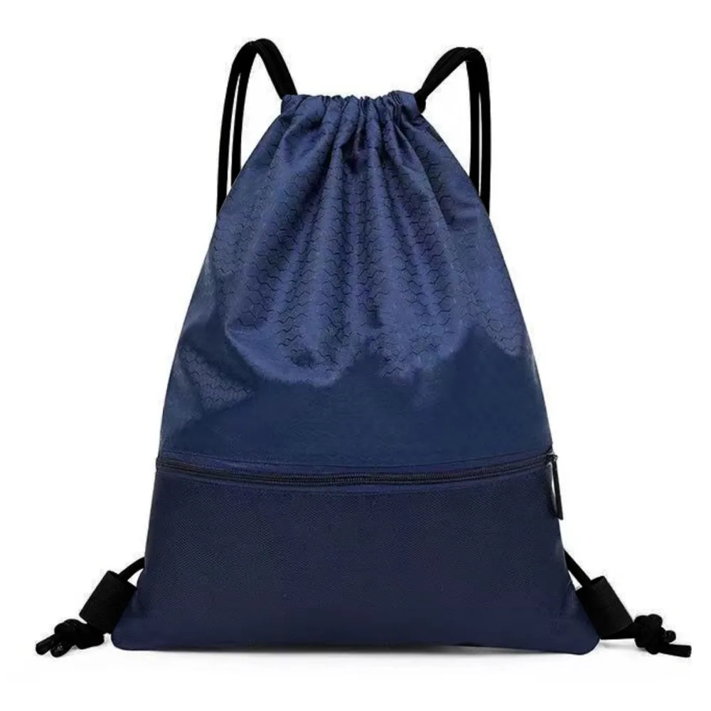 Waterproof Fitness Drawstring Bag Solid Color Large Capacity Drawstring Backpack Commuting Lightweight Drawstring Pocket Gym