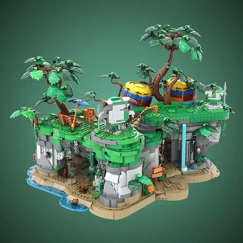 جديد 3972 قطعة عرض شارع الغابة الأكثر مبيعًا Moc أطلال قديمة نموذج اللبنات لتقوم بها بنفسك أفكار إبداعية ألعاب أطفال هدايا عيد الميلاد