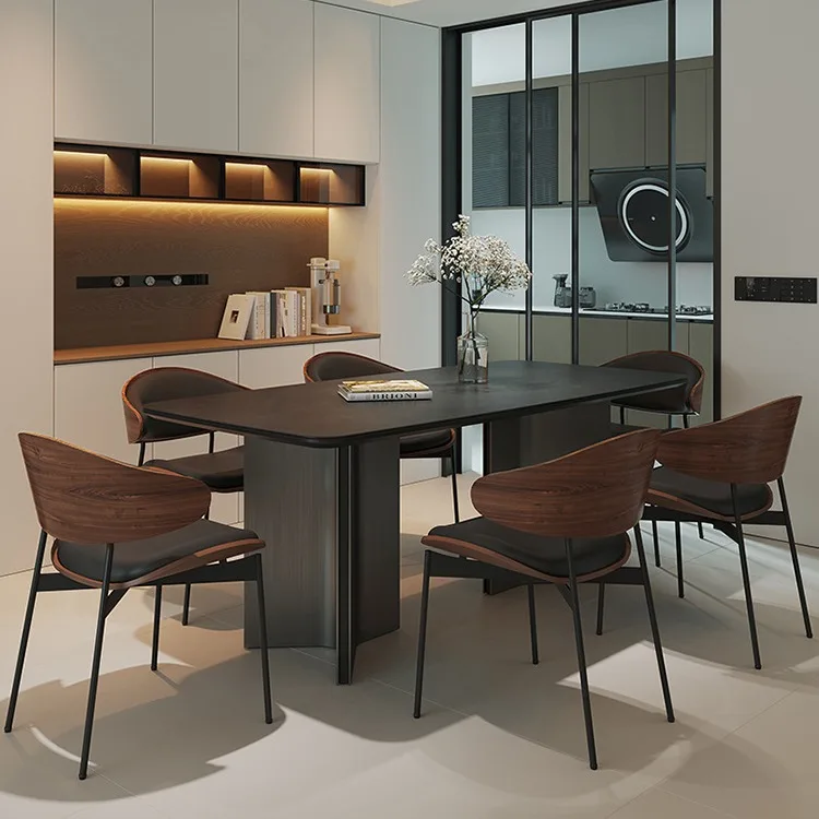Stylish Designer Luxury Dining Table Modern Nordic Lounges Restaurant Home Dining Table Camping Mesas De Comedor Furniture