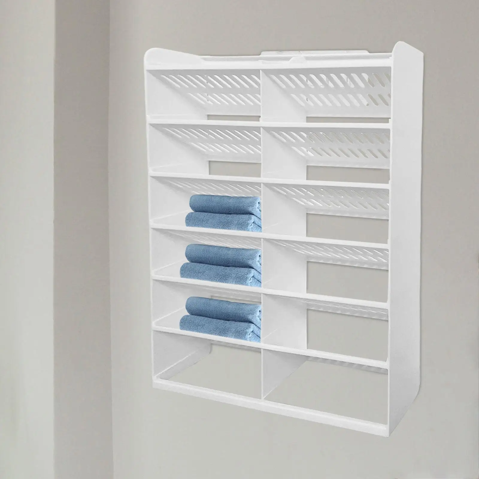 

Closet Hanging Organizer Multifunction Container Space Saver Hanging Storage Shelves Socks Organizer for Bra Panty Tie Stocking