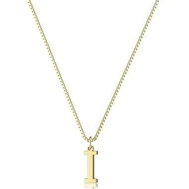 Fashion Light Luxury All-match English Alphabet Pendant Necklace Lockbone Chain Ladies Niche All-match Jewelry Supply