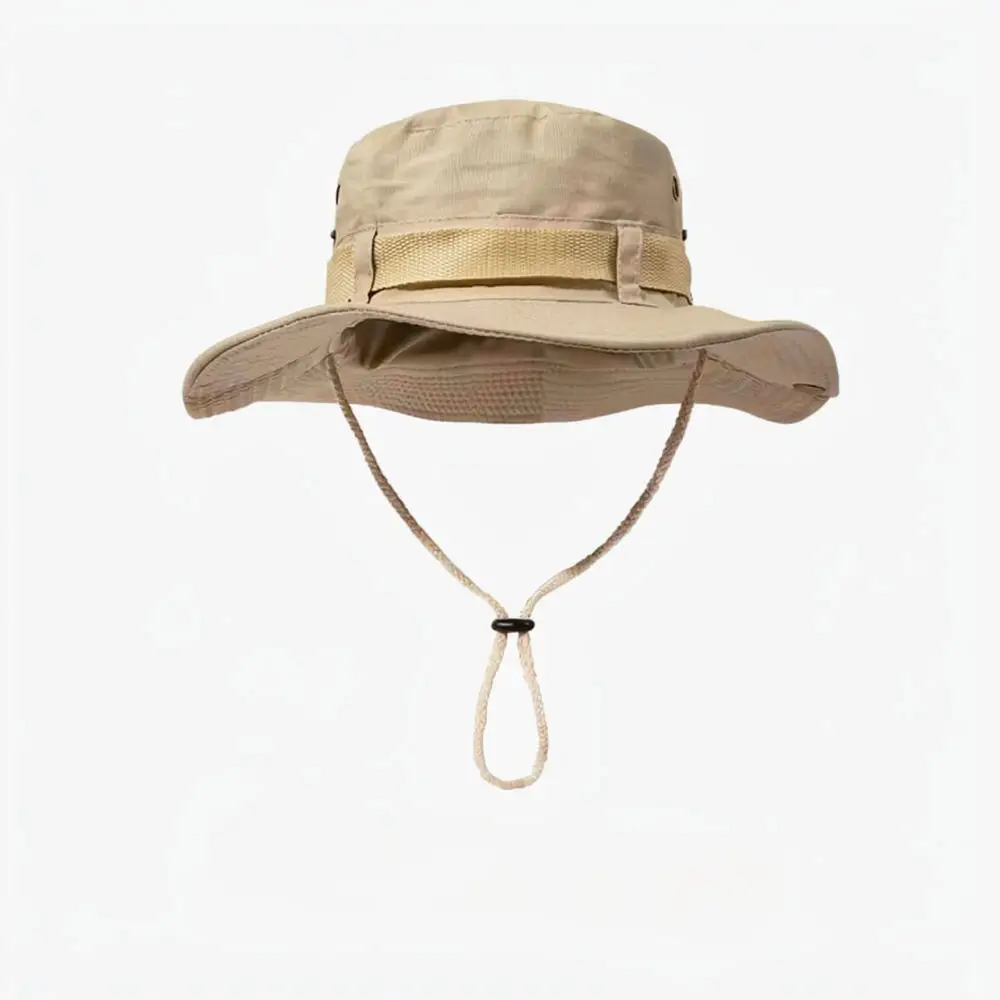 Outdoor Fishing Cap Summer Sun Hat Wide Brim Breathable Quick Dry Hiking UV Protection Neck Guard Unisex Bucket Hat