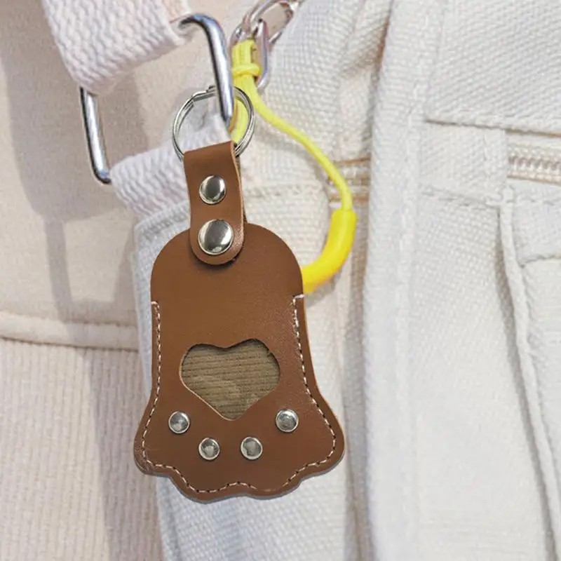 Pet Hair Memorial Keyring Paw Shape Pet Hair Memorial Keychain Creative Pet Hair Keychain for Backpacks Shoulder Bags Purse Bag