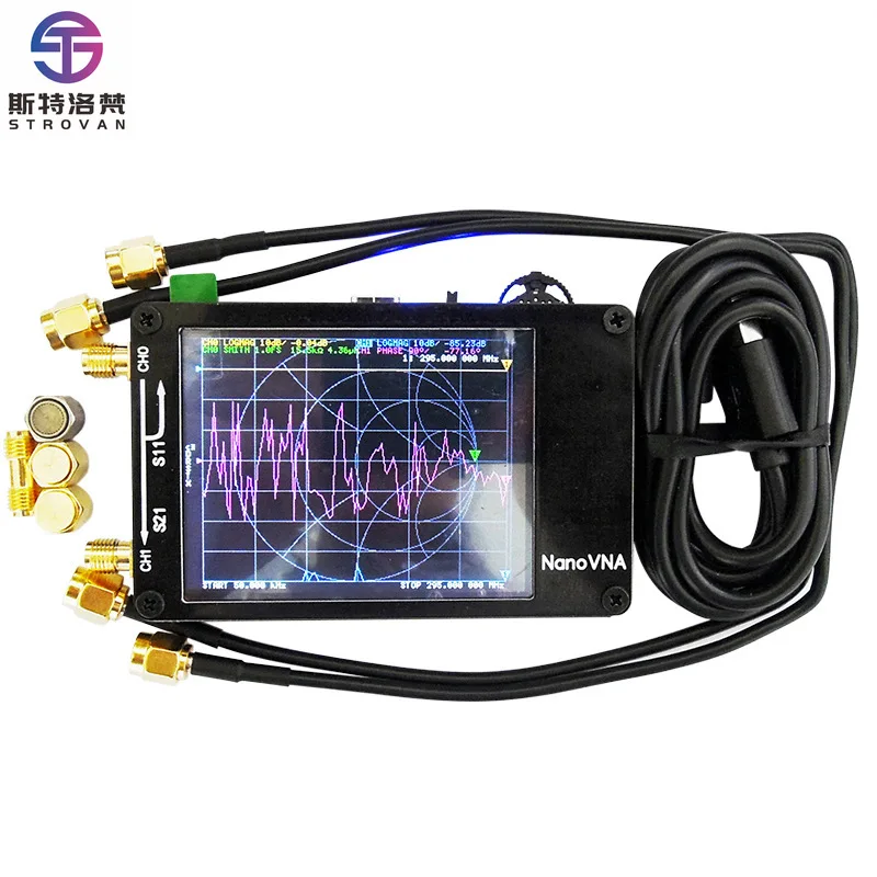 

Nanovna Vector Network Analyzer Antenna Analyzer Short Wave MF HF VHF Black White