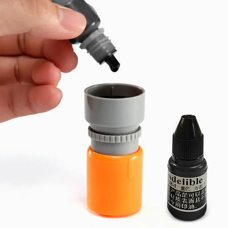 Golf Ball Stamper Refill ink 5ml Golf Marker Permanent ink Colorfast Quick-dry Oil Printing Seal Ink for Golf Rubber Stamp Pad