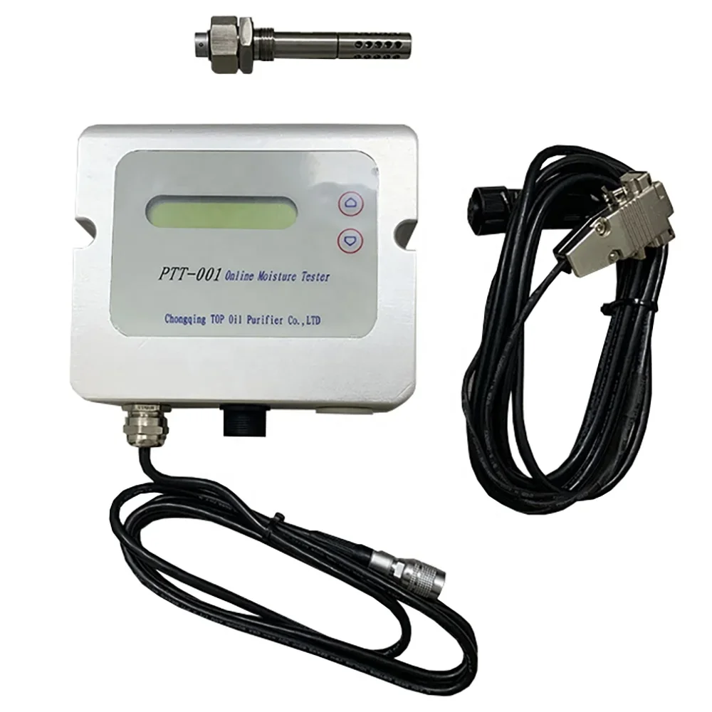 NAS 1638 and PPM standard for online PTT series oil moisture meter / online oil particle counter