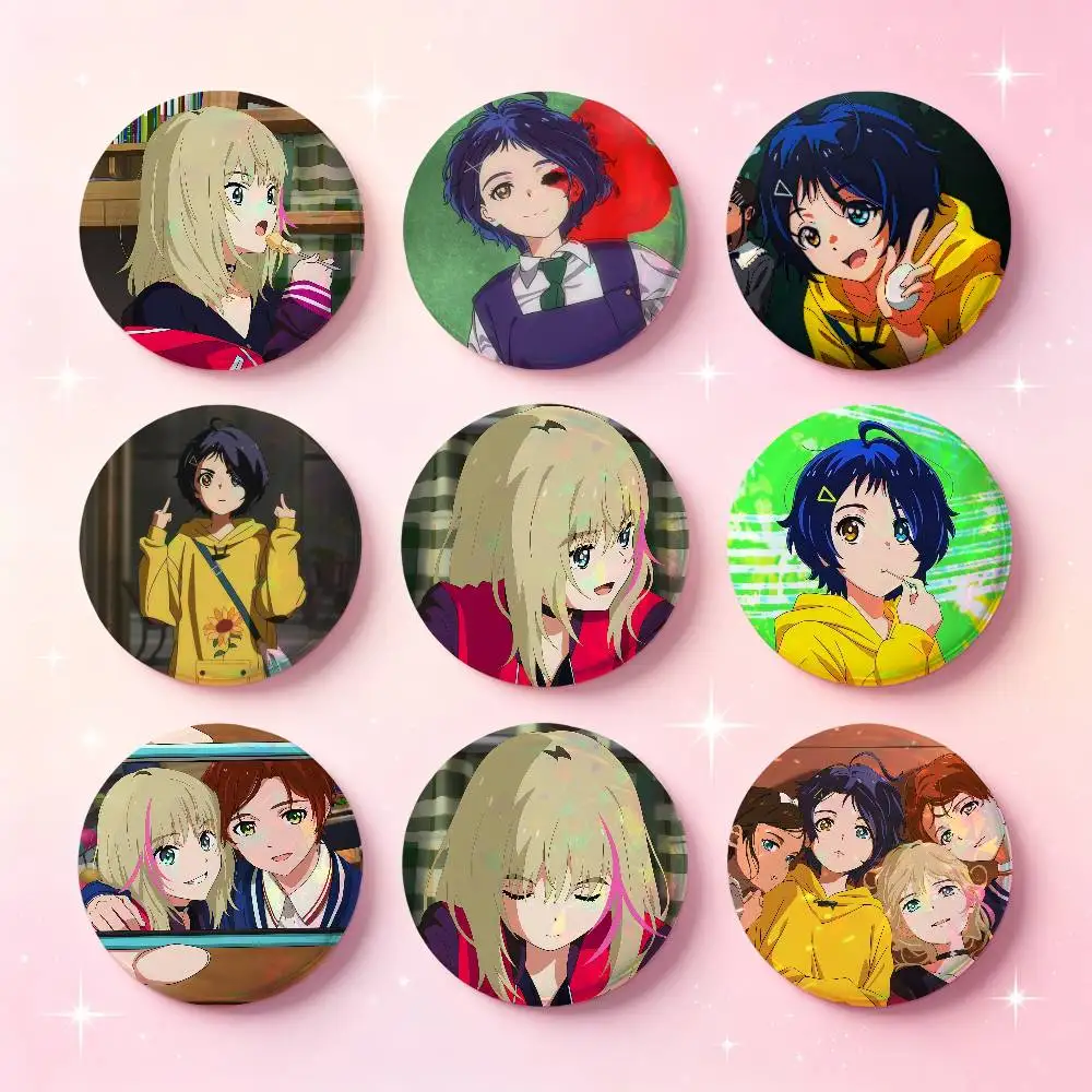 The Wonder Egg Priority Anime Badges Button Round Creative Pin Brooch Badge Bag Decor Accessories Fans Collect Friends Gifts