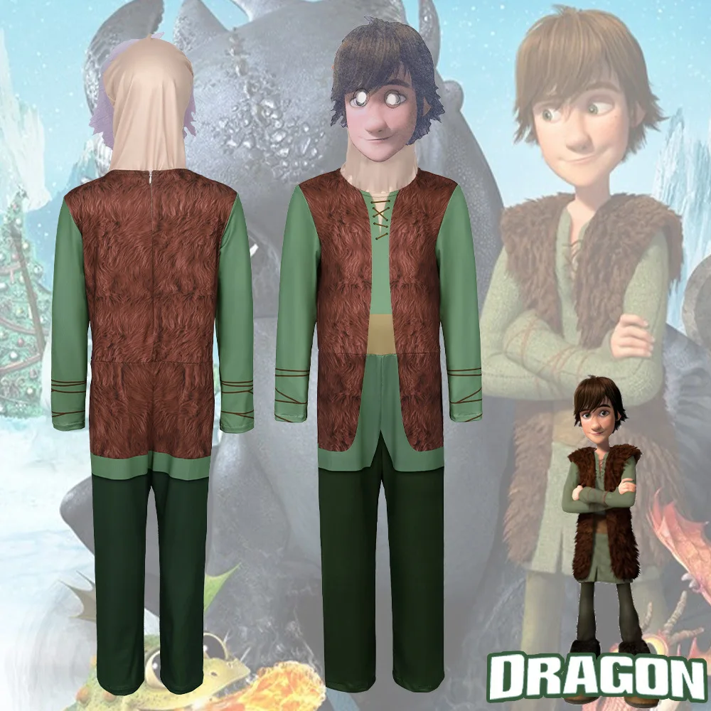 

Хэллоуин Dragon Trainer Hiccup Косплей Костюм Пар Одежда для выступлений Ролевой наряд Женский традиционный китайский костюм...