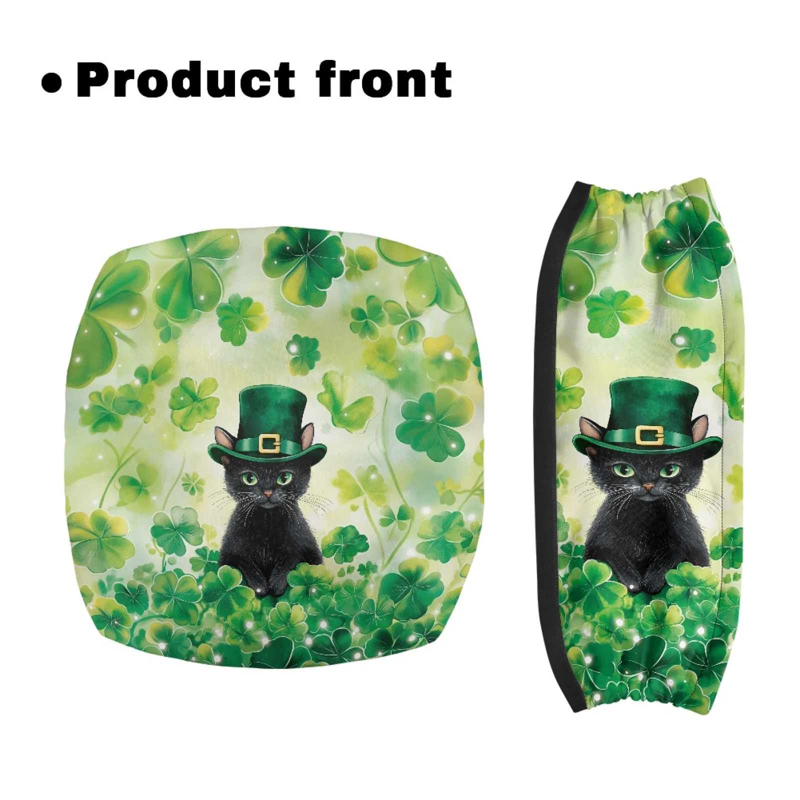 Coloranimal Black Cat Clover 2 Pcs Rollator Seat Cover for Ladies Rollator Seat Covers 2026 Collection