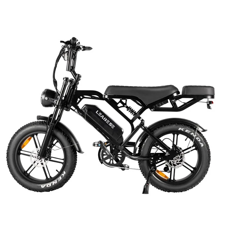 

48V 750W Motor Full Suspension Retro Vintage E Bike Ebike Dirt Mountain Fat Tire Bicycle Electric Bike