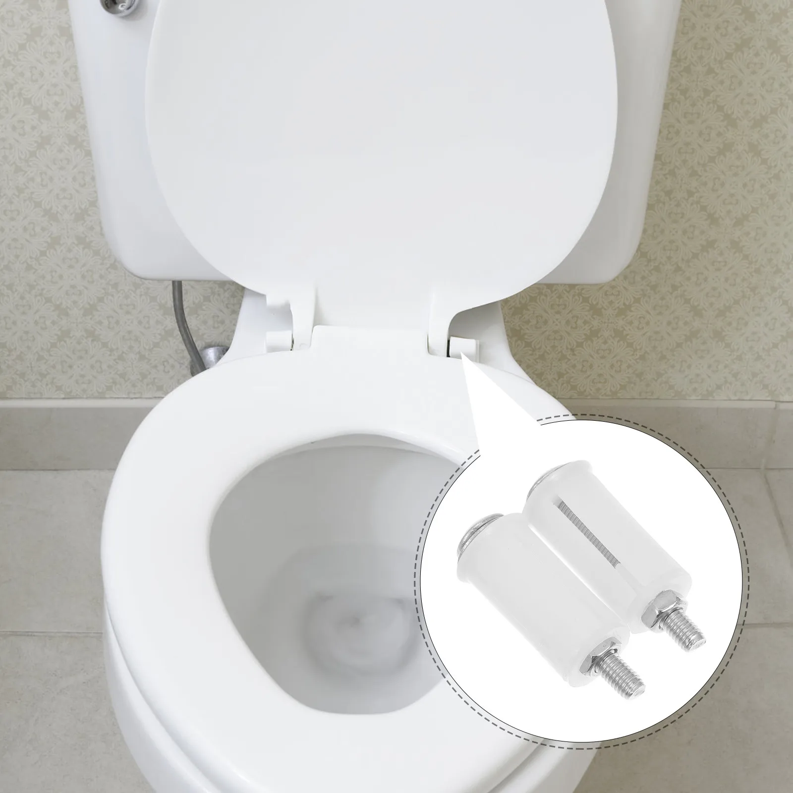 

Комплект из 2 универсальных болтов и гаек для унитаза, пластиковые винты, резиновые распорные заглушки, сверхпрочные, быстрая установка, надежная фиксация