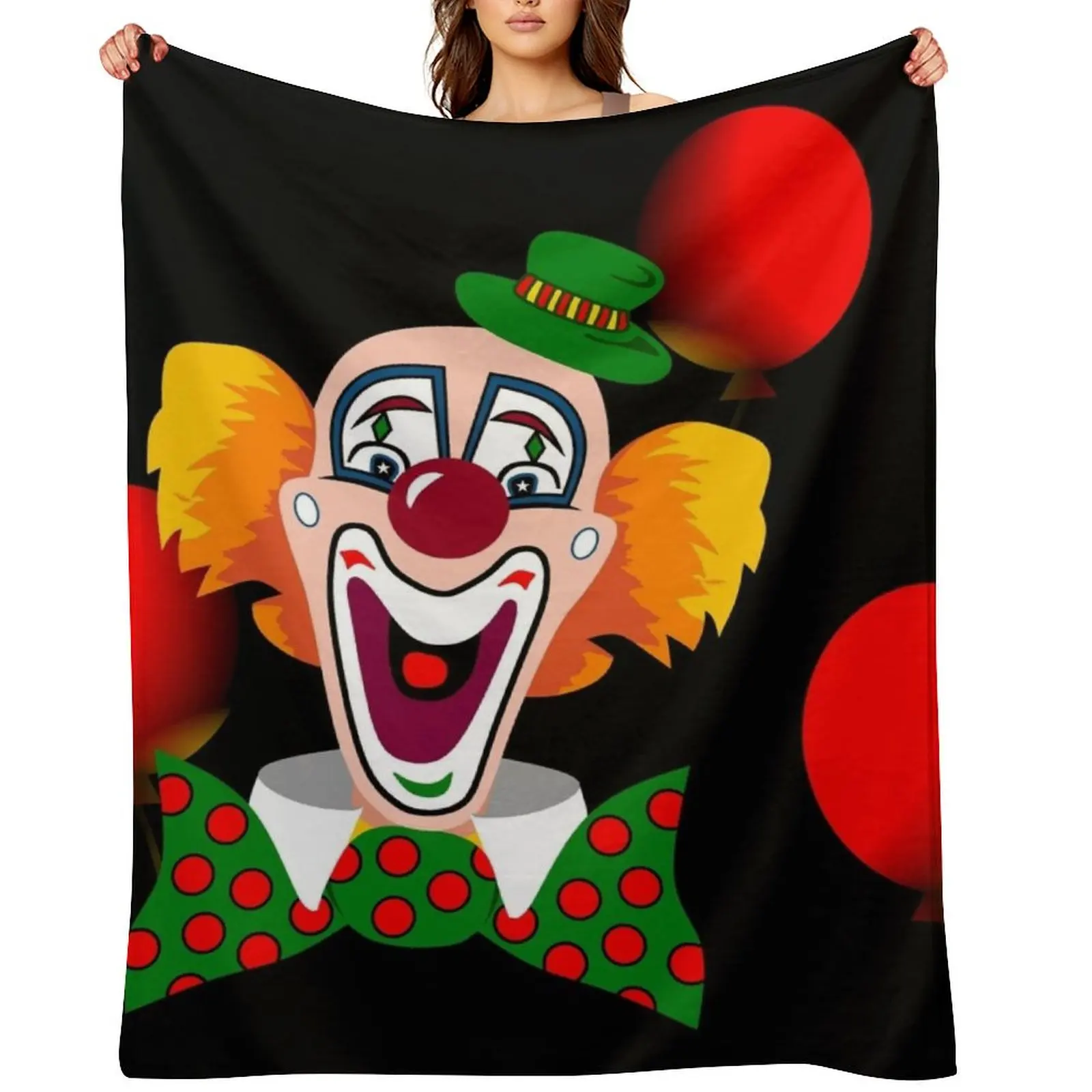 

Clown Throw Blanket warm for winter manga Summer Beddings Sofa Throw Blankets