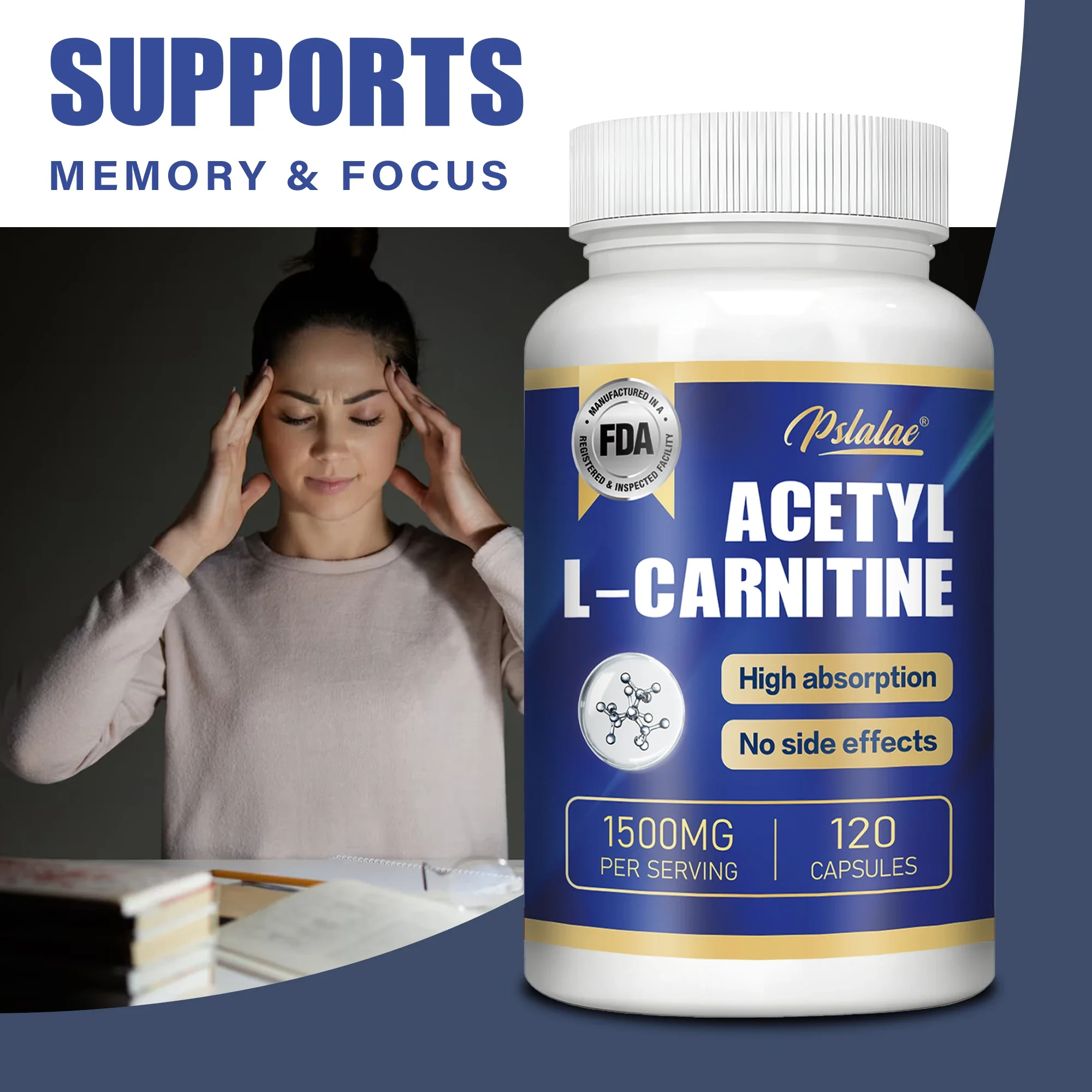 

Acetyl L-Carnitine - Supports Memory and Concentration, Boosts Energy Production, and Improves Mood