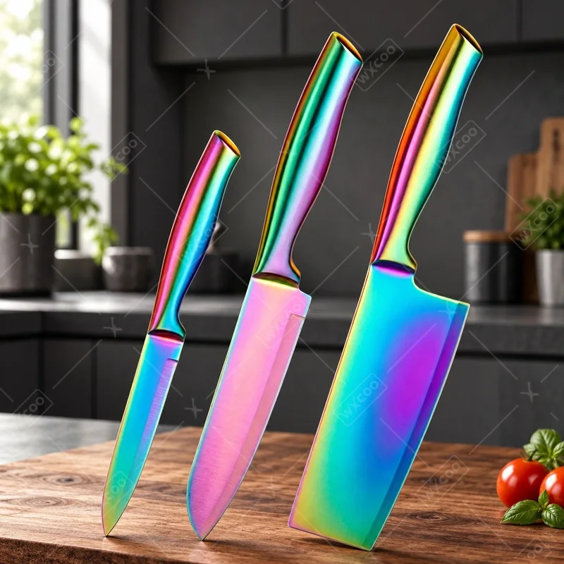 WXCOO Stainless Steel Folding Knife Pocket Knife Kitchen Cooking Accessories Vegetable Knife Fruit Peeler Meat Cleaver Tools