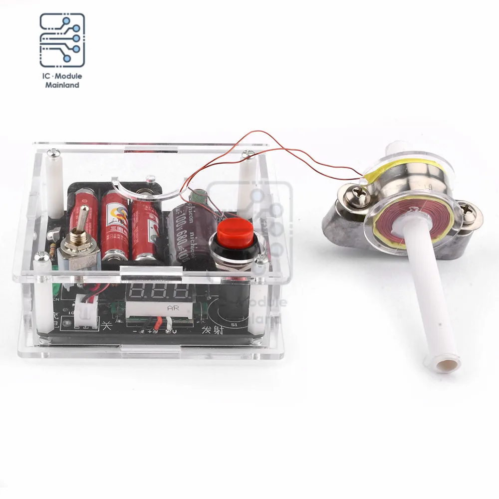 Soldering Practice Kit Electronic Mini Magnet Shooter DIY Kit Coil Gun Toy Kit Fun Soldering Project Kit for Parent