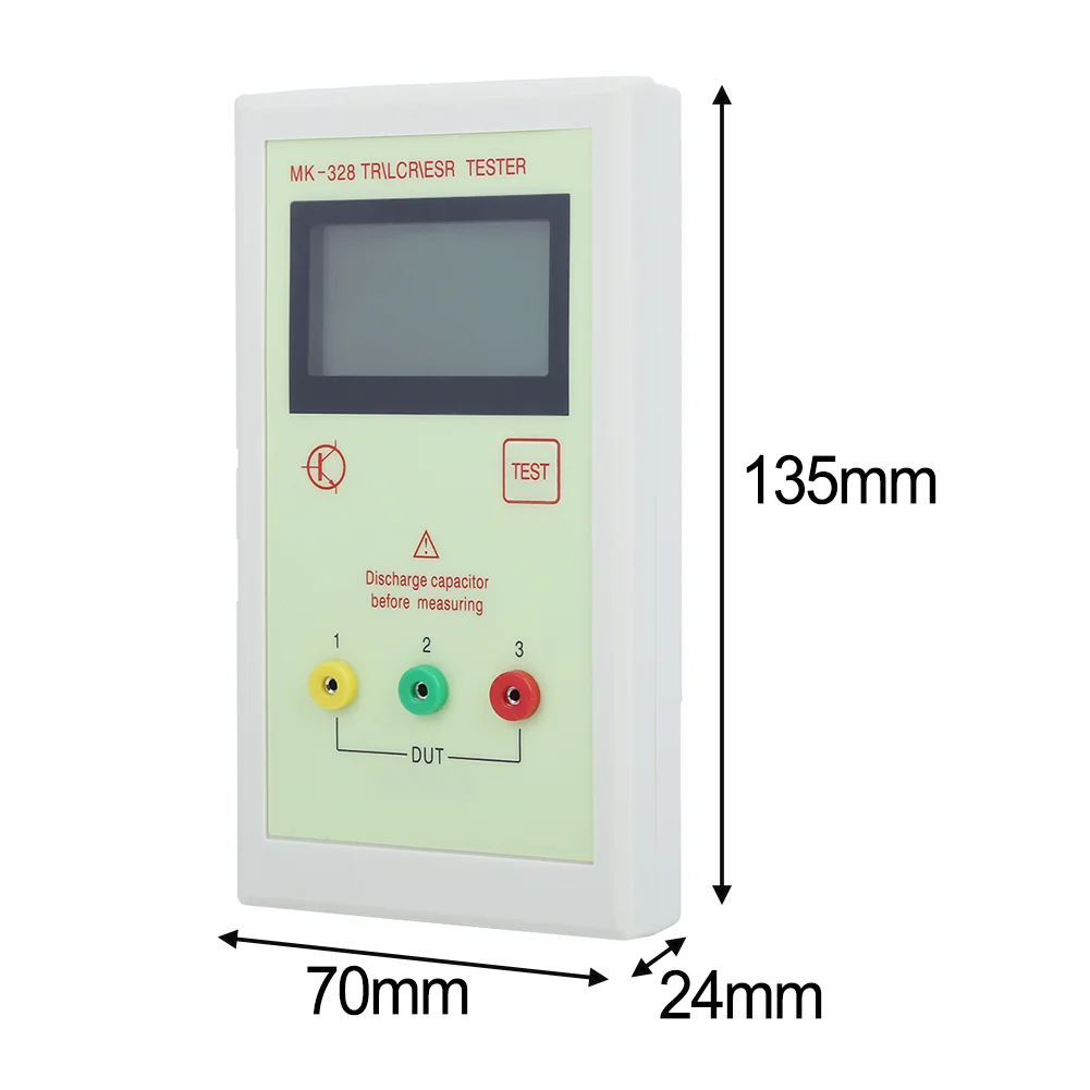 MK-328 Component Tester Features Auto-Ranging Measurement for Capacitors Resistors Inductors and Semiconductor Devices