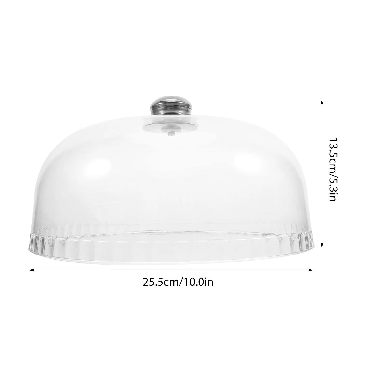 Acrylic Cake Dome Clear Round Cover Handle Reusable Food Cloche for Cakes Pies Cupcakes Muffins Dessert Display
