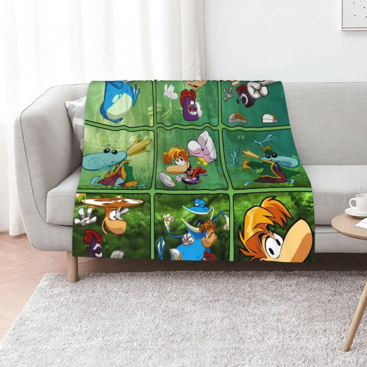 

Rayman characters squares Throw Blanket valentine gift ideas Loose Large for sofa Blankets