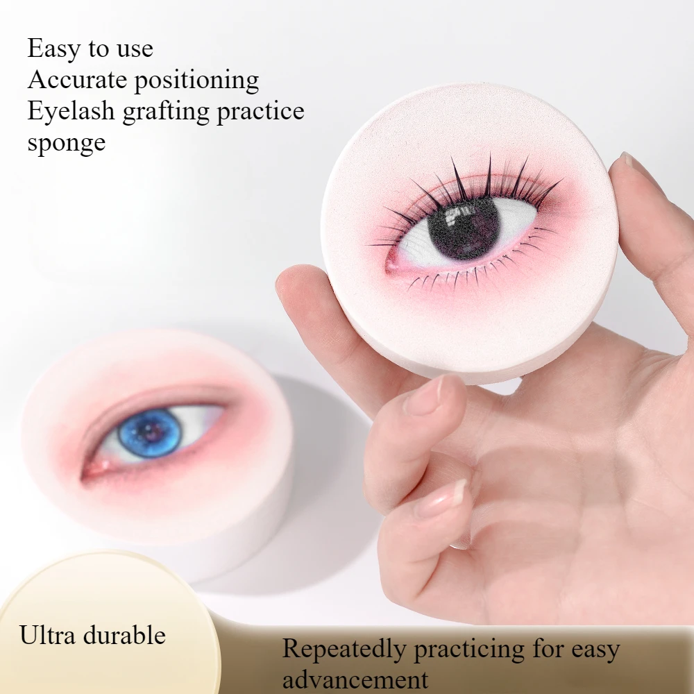 Piastra pratica per innesto ciglia modello occhio simulato 3 pezzi, strumento pratico per innesto ciglia, cucchiaio multifunzionale per innesto ciglia